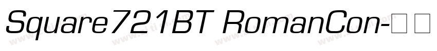 Square721BT RomanCon字体转换
